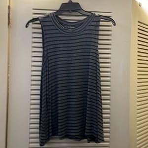 See You Monday gray and black tank top size S